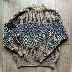 Vintage funky knit sweater size L